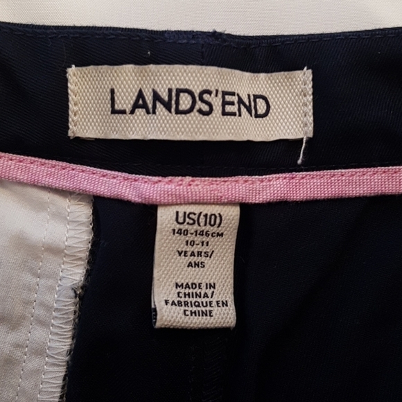 Lands' End girls blue shorts size 10 - Picture 2 of 5